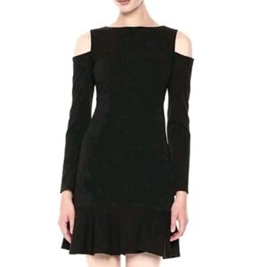 Nicole Miller Studio Cold Shoulder‎ Black Dress NWT Women's 4 Retail $90